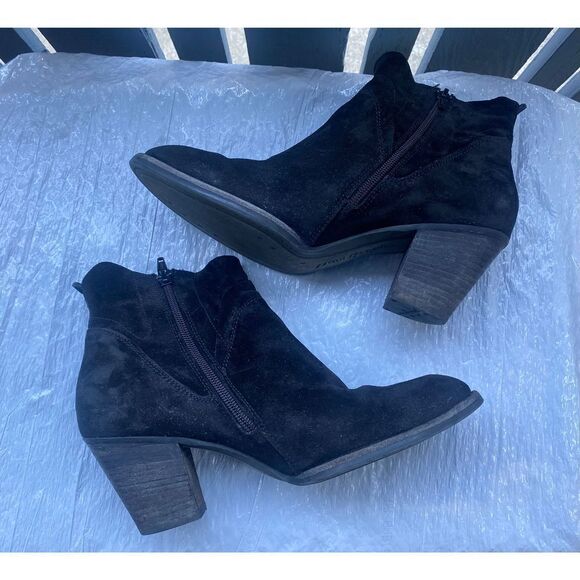 Paul Green Nora Ankle Leather Water Resistant Suede Booties Sz 9 US -6.5 UK - Picture 7 of 10